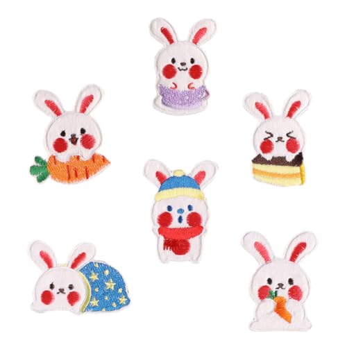 Holibanna 6Stücke Kaninchen Patches Selbstklebende Gestickte Aufnäher für Kleidung Taschen und Hüte zur Dekoration und Reparatur von Jeans Shirts und Mehr Holibanna 6Stücke Kaninchen Patches Selbstklebende Gestickte Aufnäher für Kleidung Taschen und Hüte zur Dekoration und Reparatur von Jeans Shirts und Mehr von Holibanna