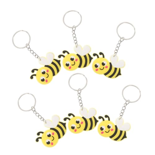 Holibanna 6Stücke Süße Cartoon Bienen Schlüsselanhänger Kreative Anhänger Für Rucksack Und Schlüssel Hängende Dekoration Kleines Holibanna 6Stücke Süße Cartoon Bienen Schlüsselanhänger Kreative Anhänger Für Rucksack Und Schlüssel Hängende Dekoration Kleines von Holibanna