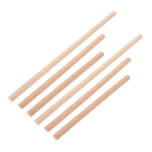 Holibanna 6Stücke Tapisserie Runder Holzstab Hochwertige DIY Materialien für Handwerksprojekte Langlebige Holzgewebe Rods für Kunsthandwerk und Weberei als für Kreative von Holibanna