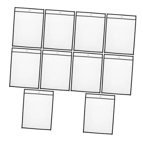 Holibanna 6Stücke Transparente Aktenhüllen Dokumentenechte Kunststoffhüllen für Papiere Wiederverwendbare Aufbewahrung für Unterlagen Quittungen und Büromaterialien Reißfest Holibanna 6Stücke Transparente Aktenhüllen Dokumentenechte Kunststoffhüllen für Papiere Wiederverwendbare Aufbewahrung für Unterlagen Quittungen und Büromaterialien Reißfest von Holibanna