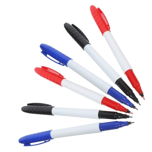 Holibanna 6Stücke Trockener Löschstift Wiederverwendbare Abwischbare Whiteboard Marker Mit Feiner Spitze Für Schule Büro Und Notizen von Holibanna