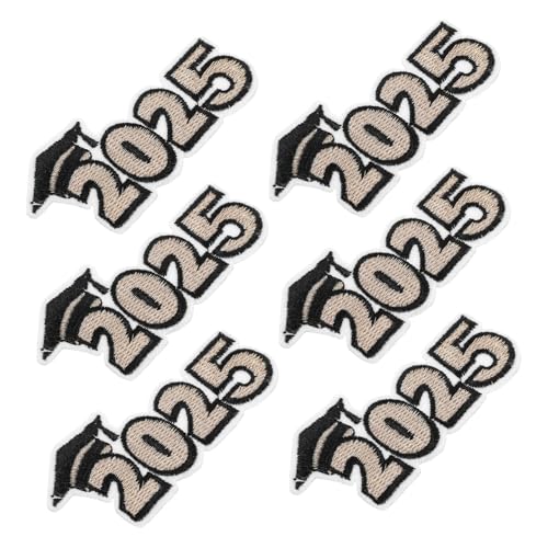 Holibanna 6pcs 2025 Abschlusseisen Auf Flecken Für Kleidung Und Hüte Abschlussfeier Und Souvenirs Gestickte Patches Für Die Seniorenklasse Holibanna 6pcs 2025 Abschlusseisen Auf Flecken Für Kleidung Und Hüte Abschlussfeier Und Souvenirs Gestickte Patches Für Die Seniorenklasse von Holibanna