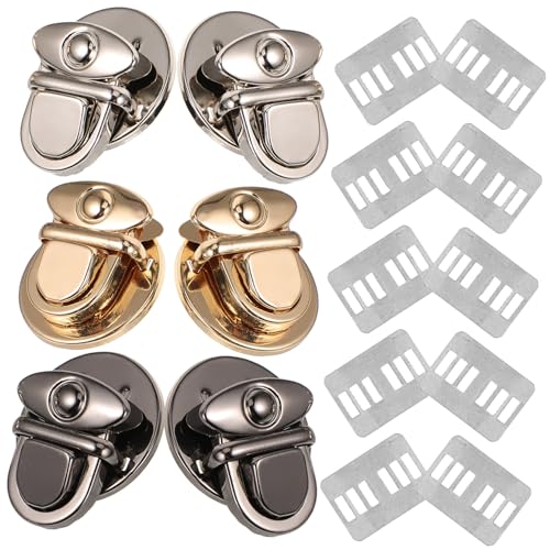 Holibanna 6stücke Diy Taschenverschlüsse Metall Druckverschlüsse Taschenbeschläge Taschenschlösser Für Handtaschen Geldbörsen von Holibanna