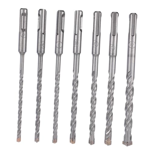Holibanna 7 Stück Bohrer-Set Holzbearbeitung Mauerwerk Drill Bohren ich Werkzeug praktischer Rillenbohrer elektrischer Bohrer Bohrzubehör Betonbohrer multifunktionale Bohrer Stahl Silber Holibanna 7 Stück Bohrer-Set Holzbearbeitung Mauerwerk Drill Bohren ich Werkzeug praktischer Rillenbohrer elektrischer Bohrer Bohrzubehör Betonbohrer multifunktionale Bohrer Stahl Silber von Holibanna