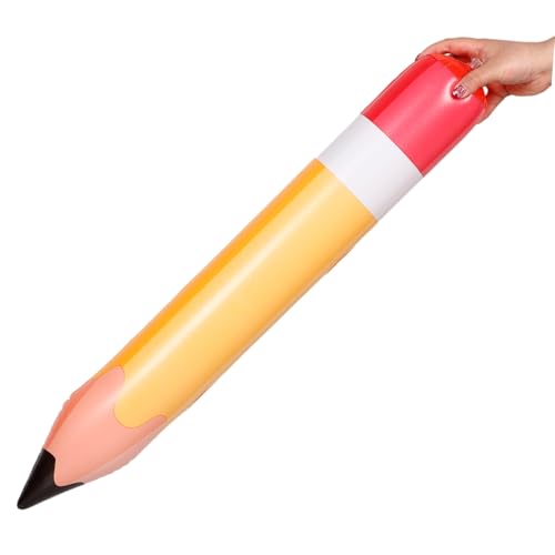Holibanna 7 Stück Teiliges Aufblasbare PVC Bleistifte Farbenfrohe Schulanfang Dekoration Großes Jumbo Bleistift Partyspielzeug Leichte Sichere Klassenzimmer Deko in Farben von Holibanna