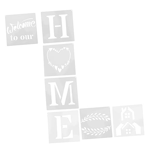 Holibanna 7 Stück Teiliges Home Schablonen Kreative Wiederverwendbare Malvorlagen Leichtem Pet für Diy Projekte an Wänden und Stoffen Holibanna 7 Stück Teiliges Home Schablonen Kreative Wiederverwendbare Malvorlagen Leichtem Pet für Diy Projekte an Wänden und Stoffen von Holibanna