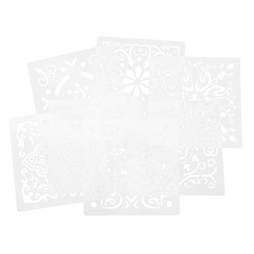 Holibanna 7 Stück Teiliges Mandala Schablonen Malvorlagen für Wandgestaltung Wiederverwendbare Schablonen für Acrylmalerei für Diy Dekoration und Projekte von Holibanna
