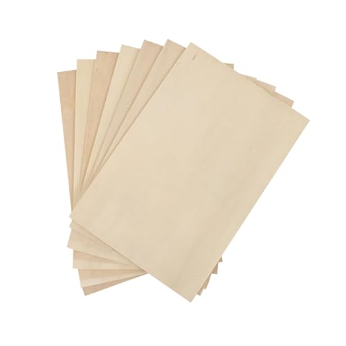 Holibanna 7 Teilige Blätter Aus Lindensperrholz Rechteckige Bastelplatten Brennende Farbe Zeichnen Gravieren Projektbretter Holzplatten Holzblöcke Zum Basteln Unbehandeltes Holz von Holibanna