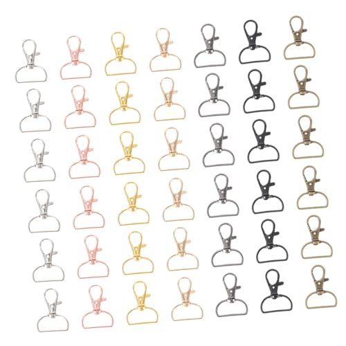 Holibanna 70 Stück Teiliges Drehbare Lobster Karabiner aus Legierung Robuste Metallhaken mit Drehgelenk Vielseitige Schmuckverschluss Clips für DIY Schlüsselanhänger Taschen und Holibanna 70 Stück Teiliges Drehbare Lobster Karabiner aus Legierung Robuste Metallhaken mit Drehgelenk Vielseitige Schmuckverschluss Clips für DIY Schlüsselanhänger Taschen und von Holibanna