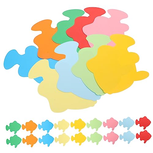 Holibanna 72 Stück Dekoration Aus Papierschnitt Party Fischausschnitte Aus Papier Form Dekorative Papierausschnitte Pastell Kinderwand Mini -fischakzente Papierausschnitte Dekore Papierstau von Holibanna