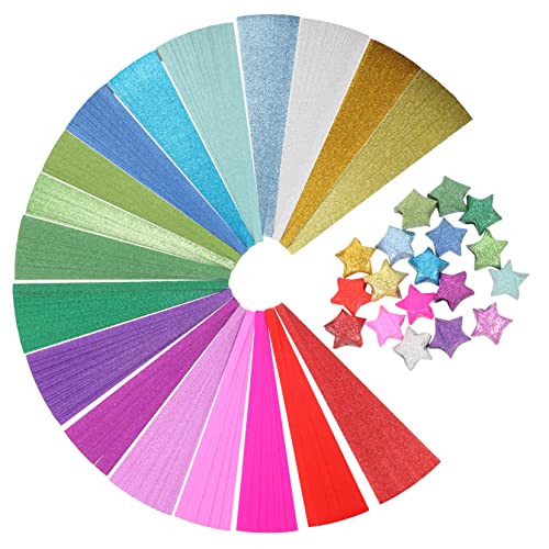 Holibanna 720Blätter Glitzer Origami Papier für Farben für Bastelprojekte Scrapbooking und Kreative Aktivitäten Einfach für Anfänger Herausfordernd Holibanna 720Blätter Glitzer Origami Papier für Farben für Bastelprojekte Scrapbooking und Kreative Aktivitäten Einfach für Anfänger Herausfordernd von Holibanna