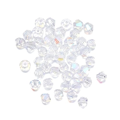 Holibanna 720Stücke Transparente Kristallperlen Facettierte DIY Schmuckperlen für Armbänder Halsketten und Bastelprojekte Zubehör für Schmuckgestaltung von Holibanna