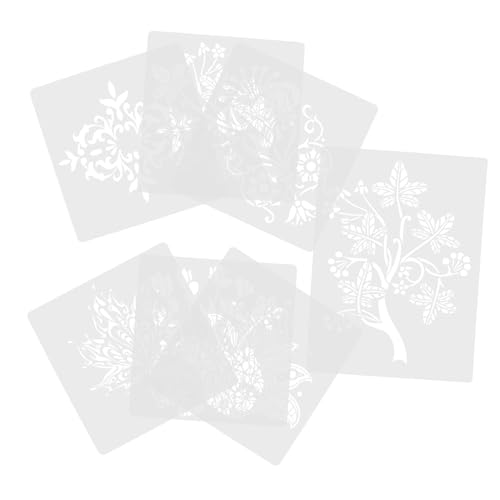 Holibanna 7Stücke DIY Schablonen für Pflanzenmalerei Dekorative Schablonen für Kreative Projekte Wiederverwendbare Hohlschablonen für Kunstliebhaber von Holibanna