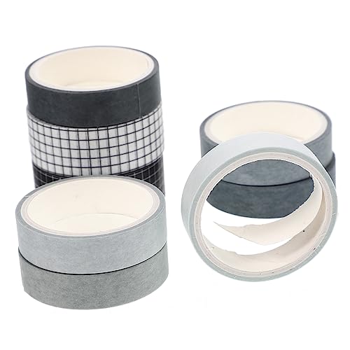 Holibanna 8 Rollen Taschenband Sammelalbum Punkte Klebeband selbstklebend Streifen Farbband ästhetisches Washi-Tape bunte Washi-Tapes Washi Tape zum Aufzeichnen Bänder waschen Flüsterpapier von Holibanna