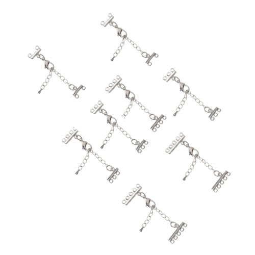Holibanna 8 Stück Teiliges Kettenverlängerungen Armbandverlängerung Schmuckverbinder aus Robustem Material für Halsketten und Armbänder Vielseitig Einsetzbar DIY Zubehör von Holibanna