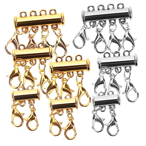 Holibanna 8 Stück Teiliges Magnetische Halskettenverschluss Verbindungselemente für Mehrlagige und Armbänder Einfaches Trennen und Verbinden für Diy Schmuckherstellung von Holibanna