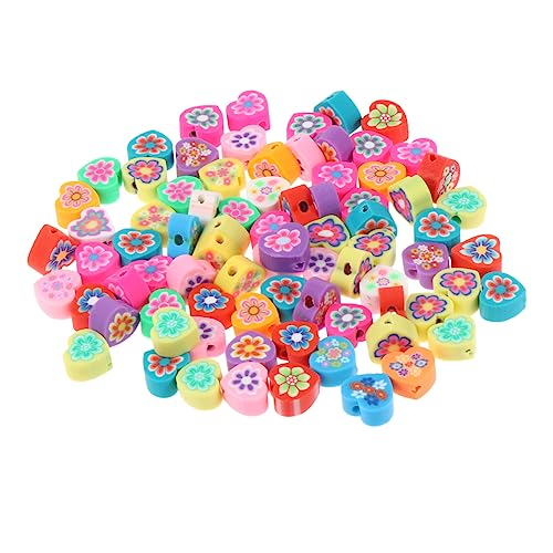 Holibanna 80 Stück Bunte Polymer Clay Beads für Diy Schmuck Verschiedenen Farben Geeignet für Armbänder und Bastelprojekte Kinderfreundlich und Formbeständig von Holibanna