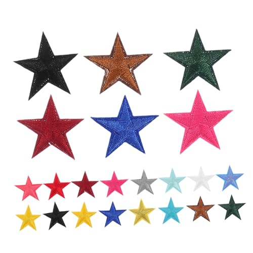 Holibanna 80 Stück Pentagramm-patch Sternenaufnäher Für Kleidung Aufnäher Für Jeans Hutflicken Zum Aufbügeln Aufnäher Mit Sternenstickerei Sternflicken Aufbügeln Stickereiflecken Polyester von Holibanna