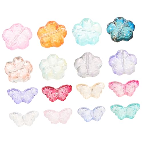 Holibanna 80 Stück Schmetterlingsblütenkristallperlen geformt Spacer Dekorationen klein Herstellung farbig charms anhänger Blumenperlen Glasperlen-Anhänger schmuck DIY perlen Zufällige Farbe Holibanna 80 Stück Schmetterlingsblütenkristallperlen geformt Spacer Dekorationen klein Herstellung farbig charms anhänger Blumenperlen Glasperlen-Anhänger schmuck DIY perlen Zufällige Farbe von Holibanna