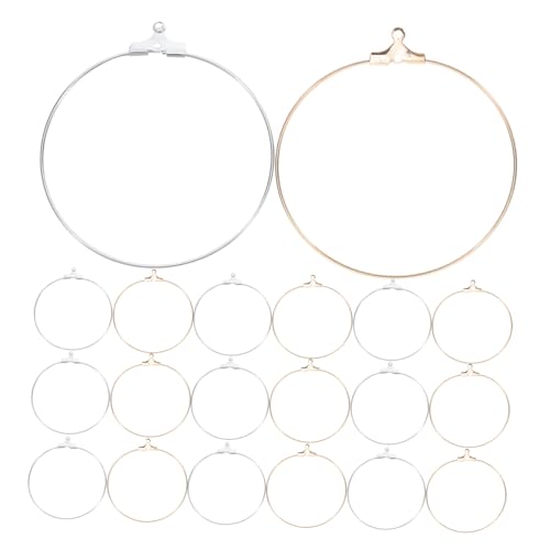 Holibanna 80 Stück Teiliges Runde Metall Ohrhaken Leichte DIY Ohrschmuck Zubehör Langlebige Beschichtung Vielseitig für Kreative Schmuckherstellung Komfortabel für Damen von Holibanna