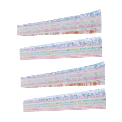 Holibanna 840 Stück Luminous Star Paper Strips Set Farbiges Origami Papier für Diy Handarbeiten Bastelbedarf für Weihnachten und Schulprojekte für Kreative Dekorationen von Holibanna