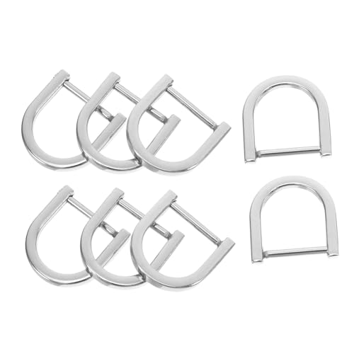 Holibanna 8Stücke D Ring Klemme Aus Abnehmbare D Förmige Riegel Für Schlüsselanhänger DIY Lederhandwerk Innendurchmesser von Holibanna