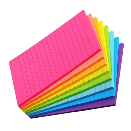 Holibanna 8Stücke Kawaii Haftnotizen Farbenfrohe Klebrige Notizblöcke Glatte Schreiboberfläche To Do Listen Schule Büro und Zuhause von Holibanna
