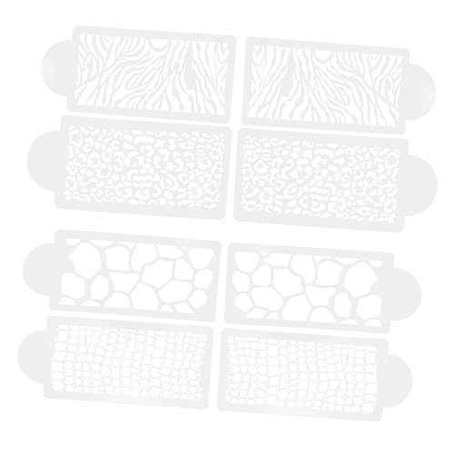 Holibanna 8Stücke Teiliges DIY Kuchen Dekoration Schablonen Hohlen Vorlagen für Kreative Tortendekoration Umweltfreundliches Pet Material Leicht und Tragbar für Designs von Holibanna