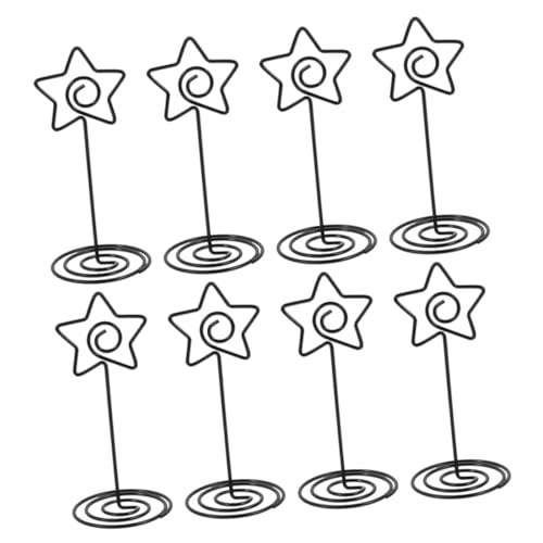 Holibanna 8Stücke Teiliges Sternförmiger Halter aus Vielseitige Tischkarten und Notizenhalter für Hochzeiten Partys und Stabil und Sicher von Holibanna