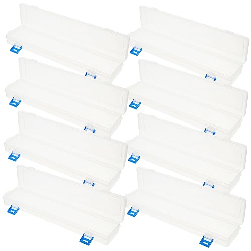 Holibanna 8Stücke Teiliges Transparente Pinselhülle für Malutensilien Praktische Aufbewahrungsbox für Stifte Pinsel und Kreativbedarf für Lehrer Einfach zu Reinigen von Holibanna