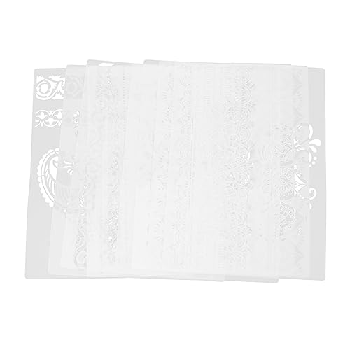 Holibanna 8Stücke Teiliges Vintage Schablonen Pet Wiederverwendbare Wandmalerei Vorlagen für DIY Scrapbooking Kartenherstellung und Wohnkultur Vielseitige Zeichenschablonen von Holibanna
