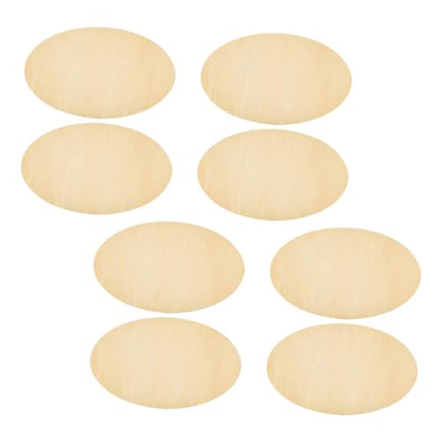Holibanna 8pcs Unvollendete Holz Ovale Ausschnitte Für DIY -kunsthandwerk Und Wohnkultur Holzstücke Für Personalisierte Malerei Und Kreative Projekte Ideal Für Holzhandwerksvorräte von Holibanna