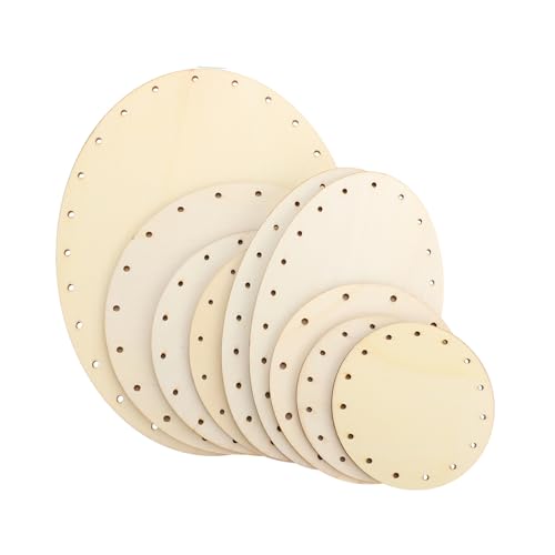 Holibanna 9 Stück Teiliges DIY Holzscheiben Premium Holz Blanke Holz Chips zum Bemalen und Basteln Vielseitige Holzornamente für Wohn und Möbeldekoration Langlebig und Individuell von Holibanna