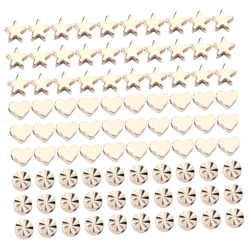 Holibanna 90 Stück Teiliges DIY Schmuckperlen Herz und Sternform Spacer Beads Glatte Oberfläche Kleine Schmuckperlen für Armbänder und Halsketten Zubehör zum Auffädeln Holibanna 90 Stück Teiliges DIY Schmuckperlen Herz und Sternform Spacer Beads Glatte Oberfläche Kleine Schmuckperlen für Armbänder und Halsketten Zubehör zum Auffädeln von Holibanna