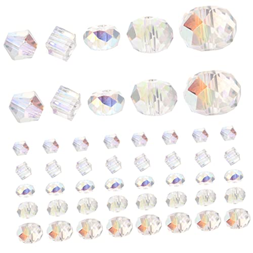 Holibanna 90 Stück Teiliges Facettiertes Glasperlen in Ab Farben Vielseitige DIY Schmuckperlen Langlebige Glatte Glasperlen für Armbänder Halsketten und Bastelprojekte für Erwachsene von Holibanna