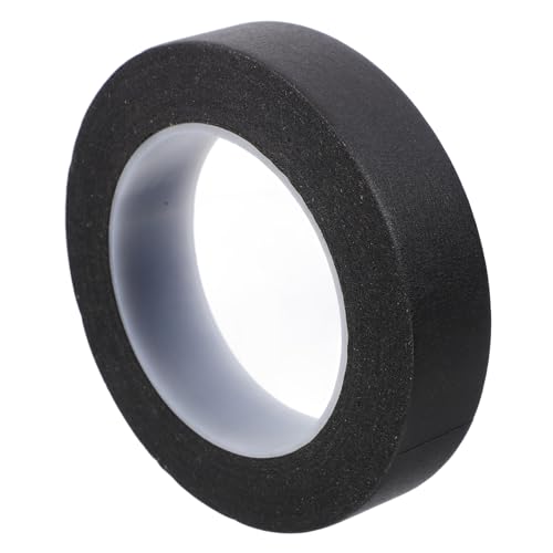 Holibanna Abdeckband Klebebandmaskierung malen Werkbank Kunst ästhetisch Handwerk farbig für auto sprühband Malerband Bandbeschriftung Beschriftungsband breites Klebeband Papier Schwarz von Holibanna