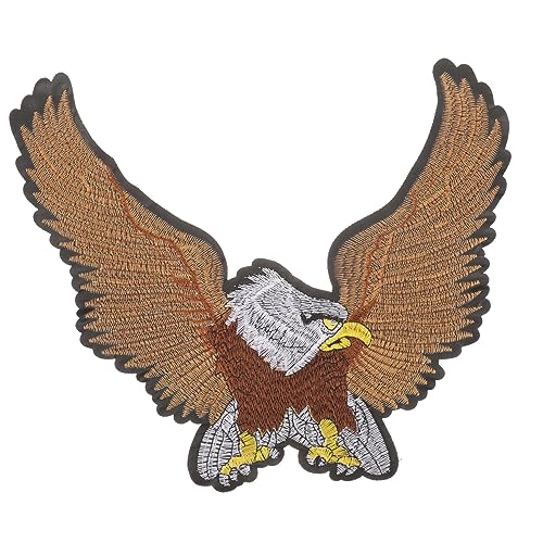 Holibanna Adler Patch zum Aufnähen Bestickt für Kleidung Jacken Jeans Rucksäcke DIY Langlebig Waschbar Design für Styles Einfach zu Verwenden von Holibanna