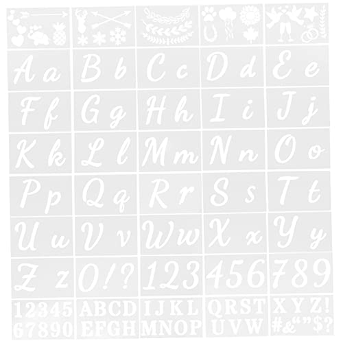 Holibanna Alphabet Schablonen Set Teilig Große Buchstaben und Zahlen Schablonen Langlebigem Pet Wiederverwendbar für DIY Wandmalerei Basteln Schulprojekte und Kreative Dekoration Holibanna Alphabet Schablonen Set Teilig Große Buchstaben und Zahlen Schablonen Langlebigem Pet Wiederverwendbar für DIY Wandmalerei Basteln Schulprojekte und Kreative Dekoration von Holibanna