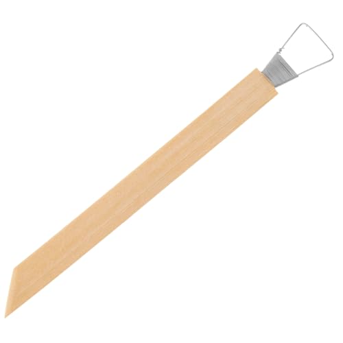 Holibanna Bambusschaber Skulptionsinstrumente klein Werkzeug zum Schnitzen von Ton Tonskulpturwerkzeug Töpferwerkzeuge Tonformwerkzeug Tonbildzeuge Töpferton-Bildhauerwerkzeug Holz Beige von Holibanna