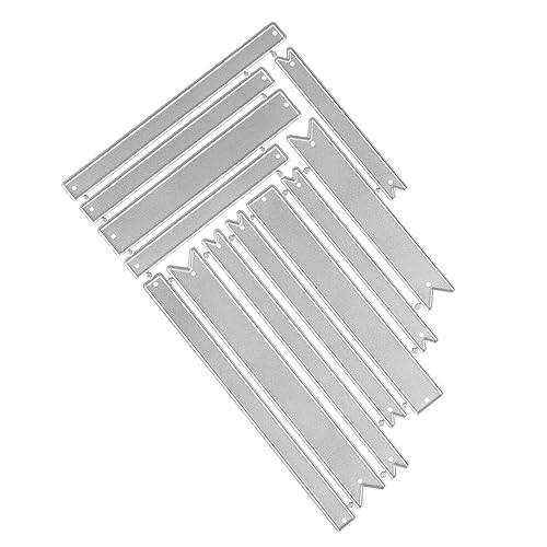 Holibanna Banner Stanzform Satz Karbonstahl für Scrapbooking Selbstgemacht Basteln Langlebig Präzise Metallstanzform für Kreative Karten und Dekorationen von Holibanna
