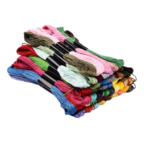 Holibanna Baumwoll Stickgarn für Kreuzstich Bunte Strang Lange Handgefertigte DIY Stickerei Fäden für Bastelarbeiten Stickerei und Kreative Projekte Holibanna Baumwoll Stickgarn für Kreuzstich Bunte Strang Lange Handgefertigte DIY Stickerei Fäden für Bastelarbeiten Stickerei und Kreative Projekte von Holibanna