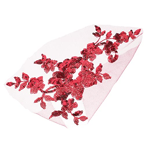 Holibanna Bestickte Aufnäher zum Aufbügeln Rote Applikation mit Pailletten Dekoration für Kleidung Hüte und Langlebig und Praktisch Holibanna Bestickte Aufnäher zum Aufbügeln Rote Applikation mit Pailletten Dekoration für Kleidung Hüte und Langlebig und Praktisch von Holibanna