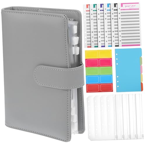 Holibanna Binder aus Kunstleder Robuster Finanzplaner mit Klaren Abschnitten zur Effektiven Budgetplanung Tragbar und Stylisch für Geldsparen und Organisation von Holibanna