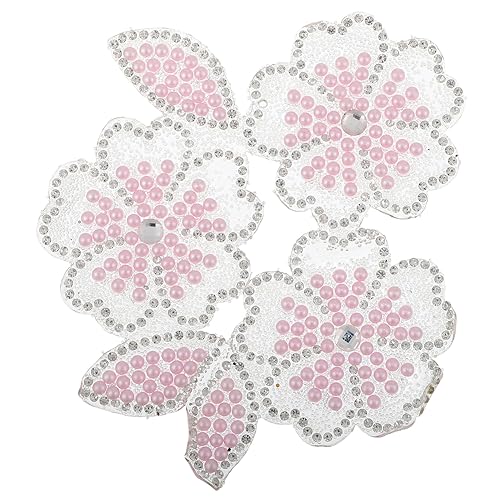 Holibanna Blumenform Strass Applikation DIY Kleidung Patch mit Glitzer Dekoration für Kleider Hüte und Einfach Anzubringen für Bastelprojekte von Holibanna