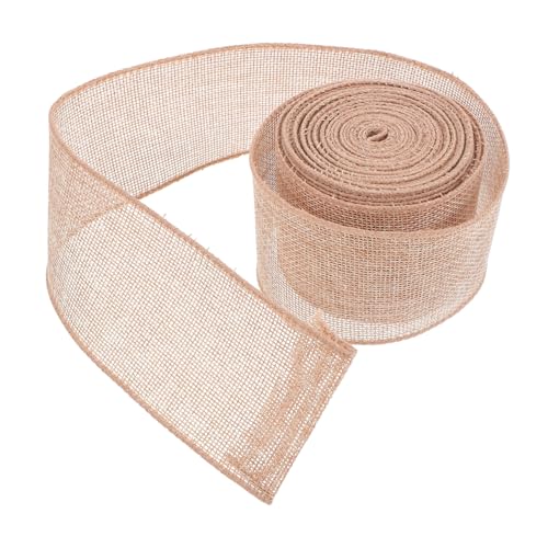 Holibanna Breit Juteband mit Draht Naturburlap Geschenkband für DIY Kränze Schleifen Dekoration Rustikales Bastelband für Verpackung Heimdeko Hochzeit Frühling Holibanna Breit Juteband mit Draht Naturburlap Geschenkband für DIY Kränze Schleifen Dekoration Rustikales Bastelband für Verpackung Heimdeko Hochzeit Frühling von Holibanna