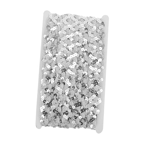 Holibanna Breites Paillettenband Silber S Förmiges Sequin Braid Trim Glitzerndes Zierband zum Aufnähen Strapazierfähiges Nähzubehör für DIY Kleidung Handwerk und Dekoration Rolle Holibanna Breites Paillettenband Silber S Förmiges Sequin Braid Trim Glitzerndes Zierband zum Aufnähen Strapazierfähiges Nähzubehör für DIY Kleidung Handwerk und Dekoration Rolle von Holibanna