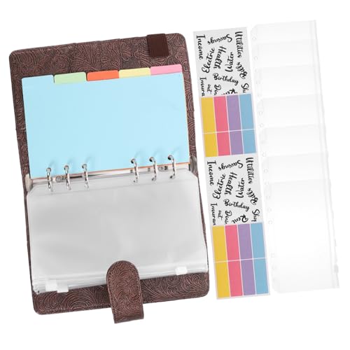 Holibanna Budget Binder mit Pu lederhülle Magnetischem Verschluss Nachfüllbarem Ringbuch Vielseitigem Geldorganizer für Familie Freunde Studenten als Geschenk für Anlässe Holibanna Budget Binder mit Pu lederhülle Magnetischem Verschluss Nachfüllbarem Ringbuch Vielseitigem Geldorganizer für Familie Freunde Studenten als Geschenk für Anlässe von Holibanna