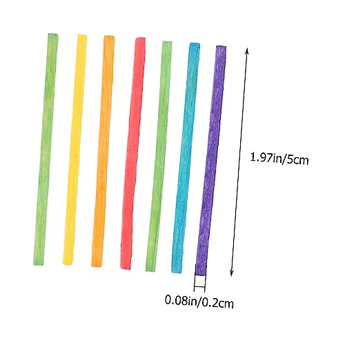 Holibanna Bunte Holzstäbchen DIY Bastelset für Handfertigkeit Konzentration und Kreativität mit Umweltfreundlichem Material zu Fördern als Pädagogisches von Holibanna