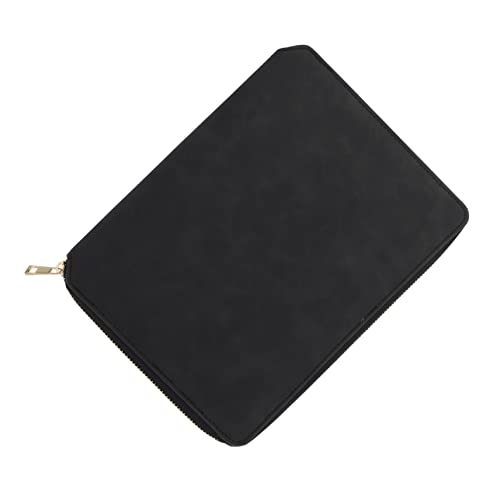 Holibanna Business Notizbuch mit Reißverschluss Kreatives Büro Notepad für Tägliches Schreiben Geeignet für Schule Zuhause und Schwarz von Holibanna