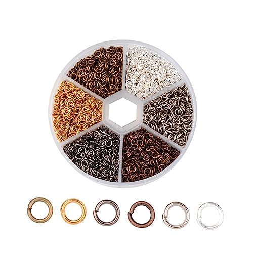 Holibanna DIY Biegeringe Offene Ringe für Halsketten Armbänder und Ohrringe Verschiedene Farben Hochwertige Eisenringe für Schmuckherstellung und Kunsthandwerk von Holibanna